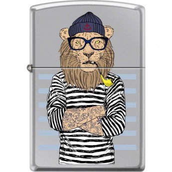 Зажигалка ZIPPO ЛЕВ-МОРЯК 250_lion